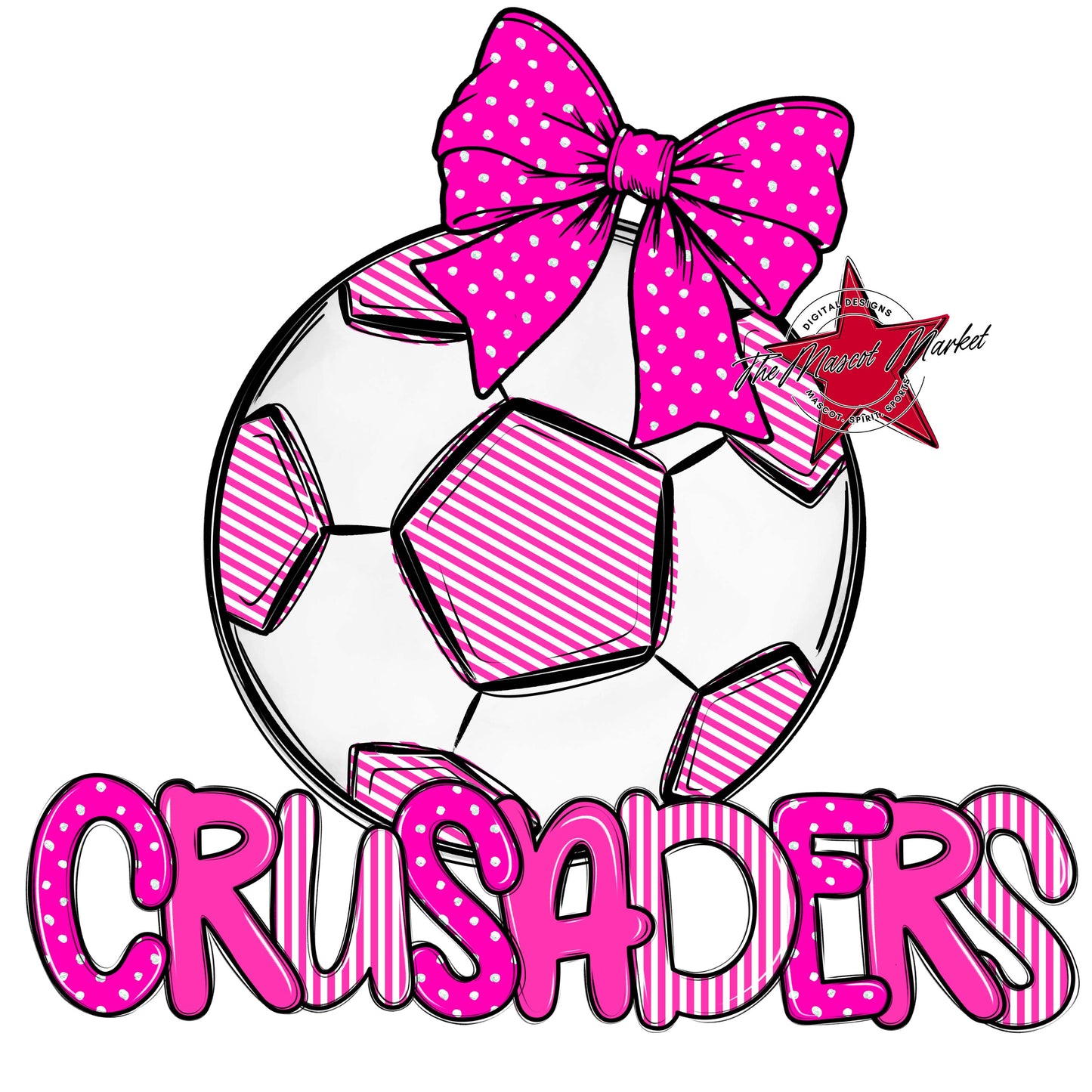 Crusaders Soccer Spirit Design-Pink