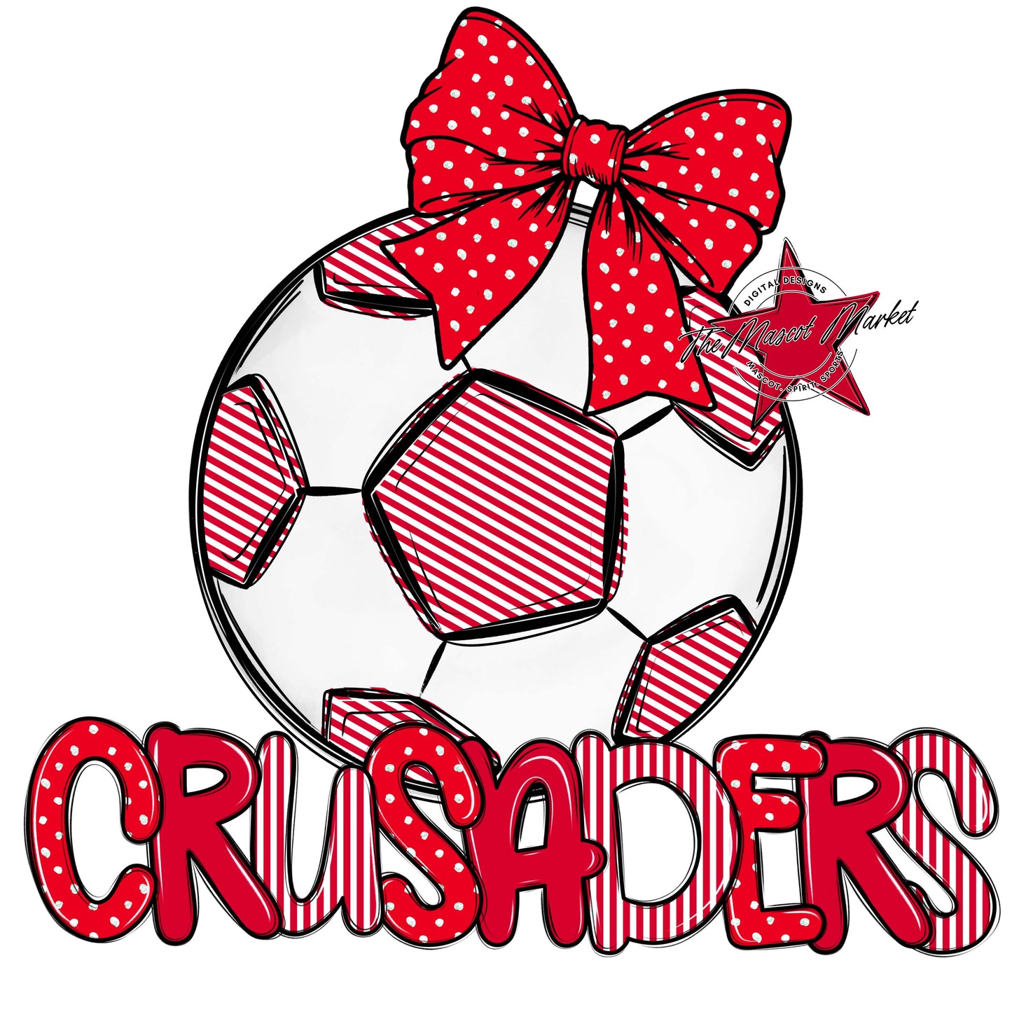 Crusaders Soccer Spirit Design-Red