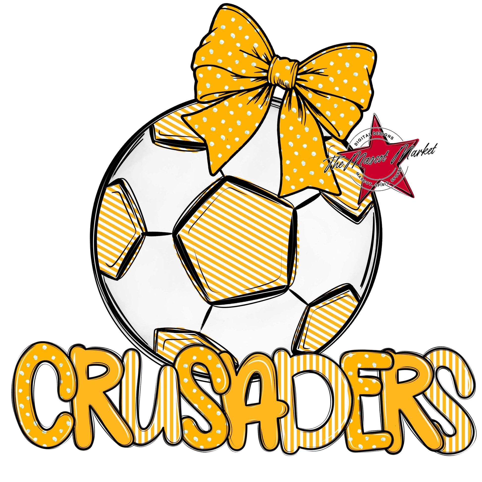 Crusaders Soccer Spirit Design-Yellow