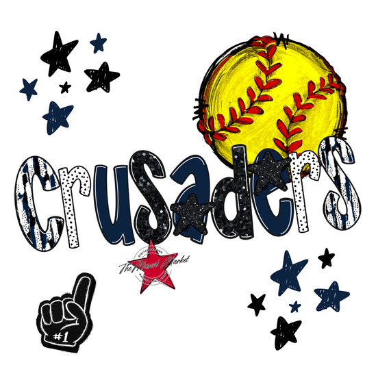 Crusaders Softball Scrape-Navy