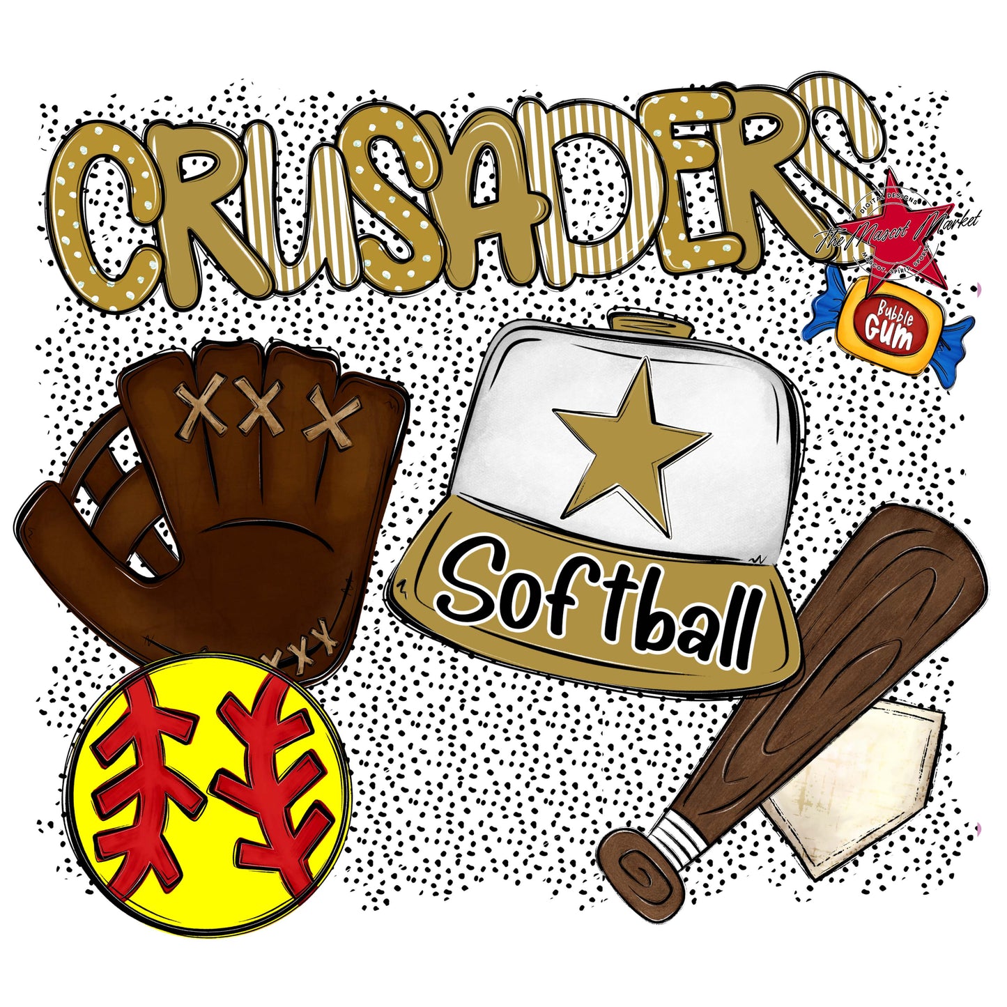 Crusaders Softball Spirit-Gold