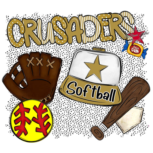 Crusaders Softball Spirit-Gold