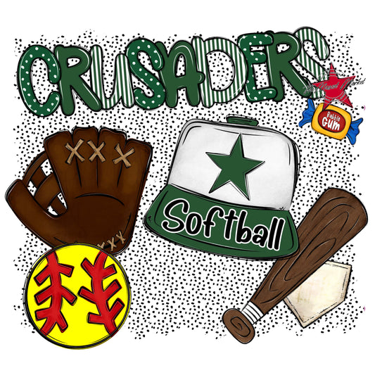 Crusaders Softball Spirit-Green