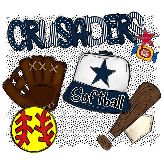 Crusaders Softball Spirit-Navy