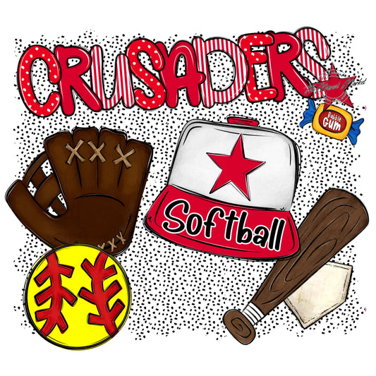 Crusaders Softball Spirit-Red
