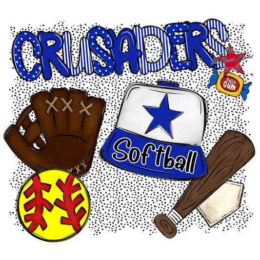 Crusaders Softball Spirit-Royal Blue