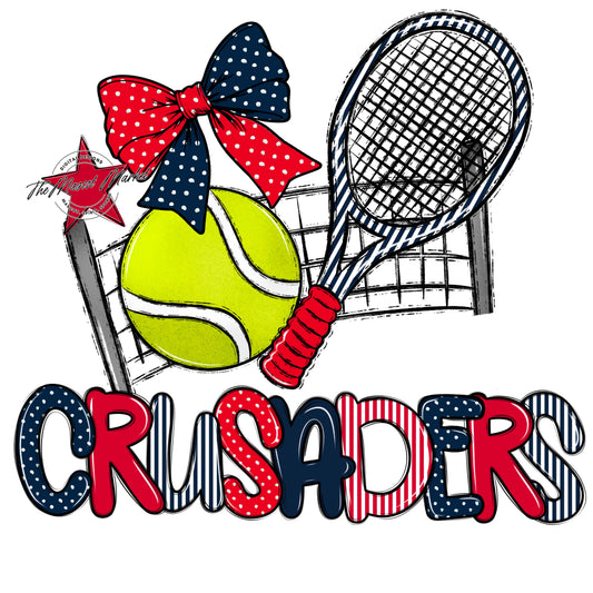 Crusaders Tennis Spirit Design-Navy & Red