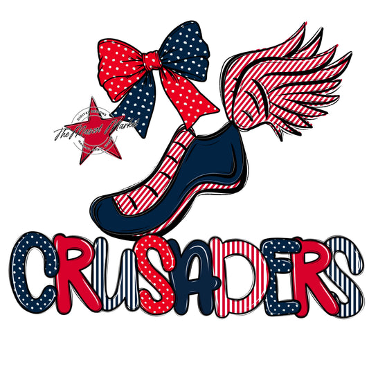 Crusaders Track Spirit Design-Navy & Red