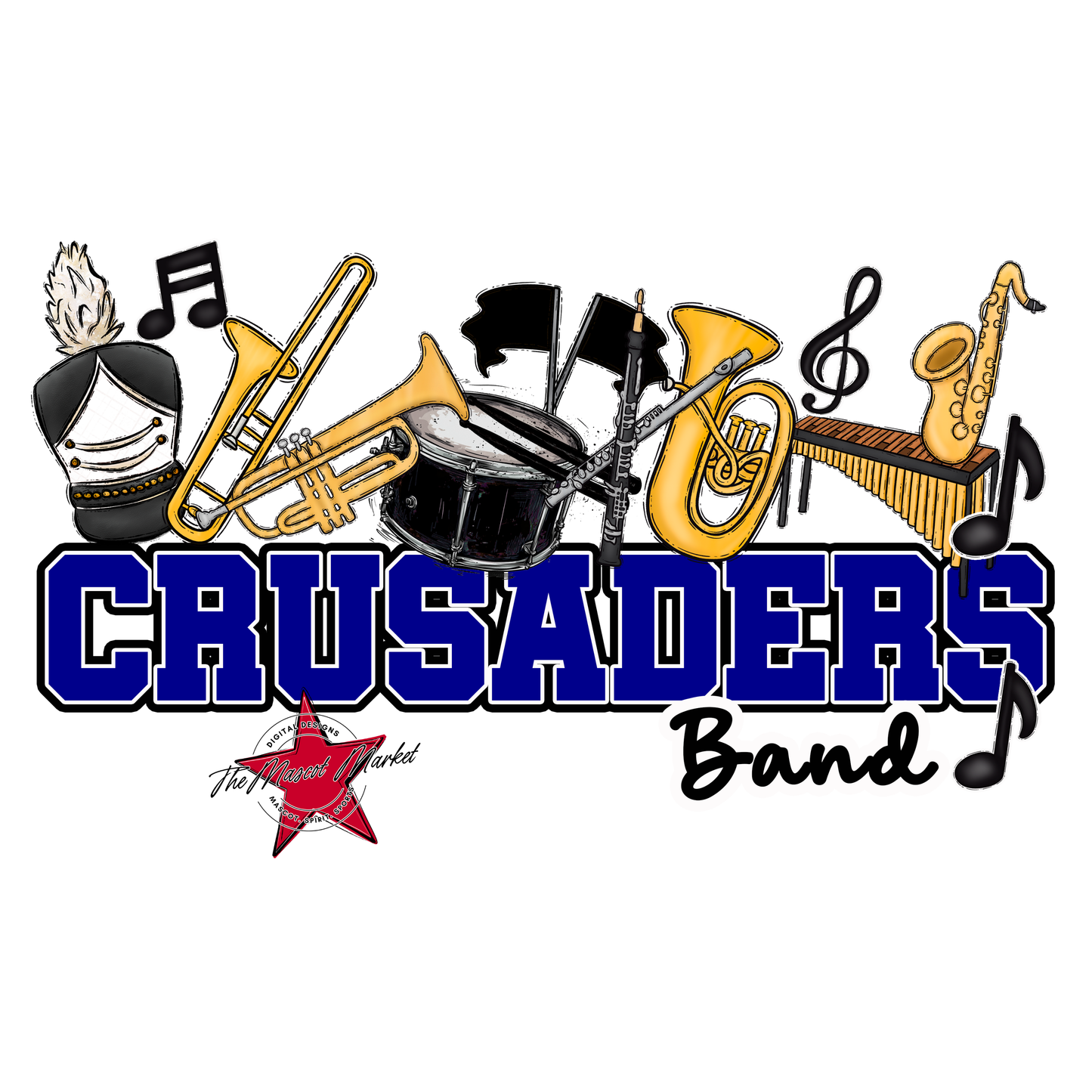 Crusaders Varsity Band-Blue