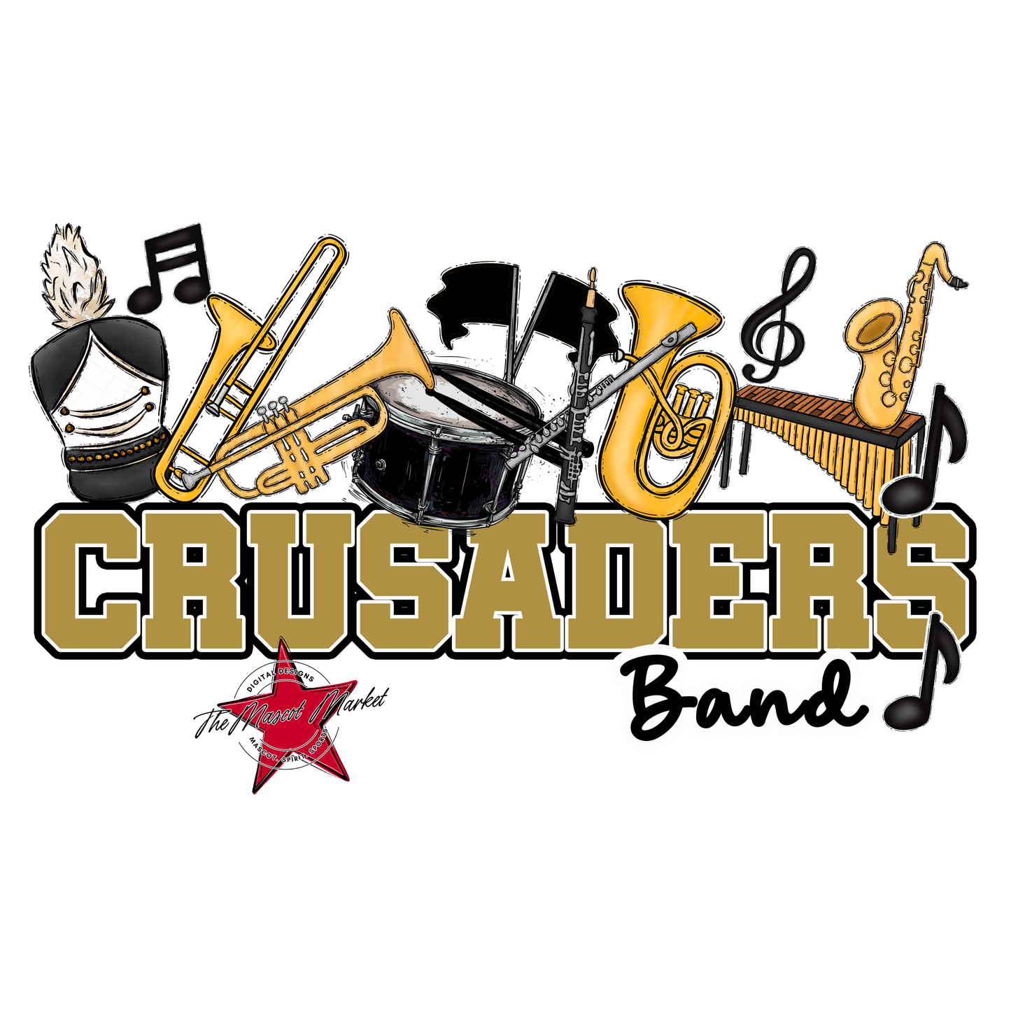 Crusaders Varsity Band-Gold