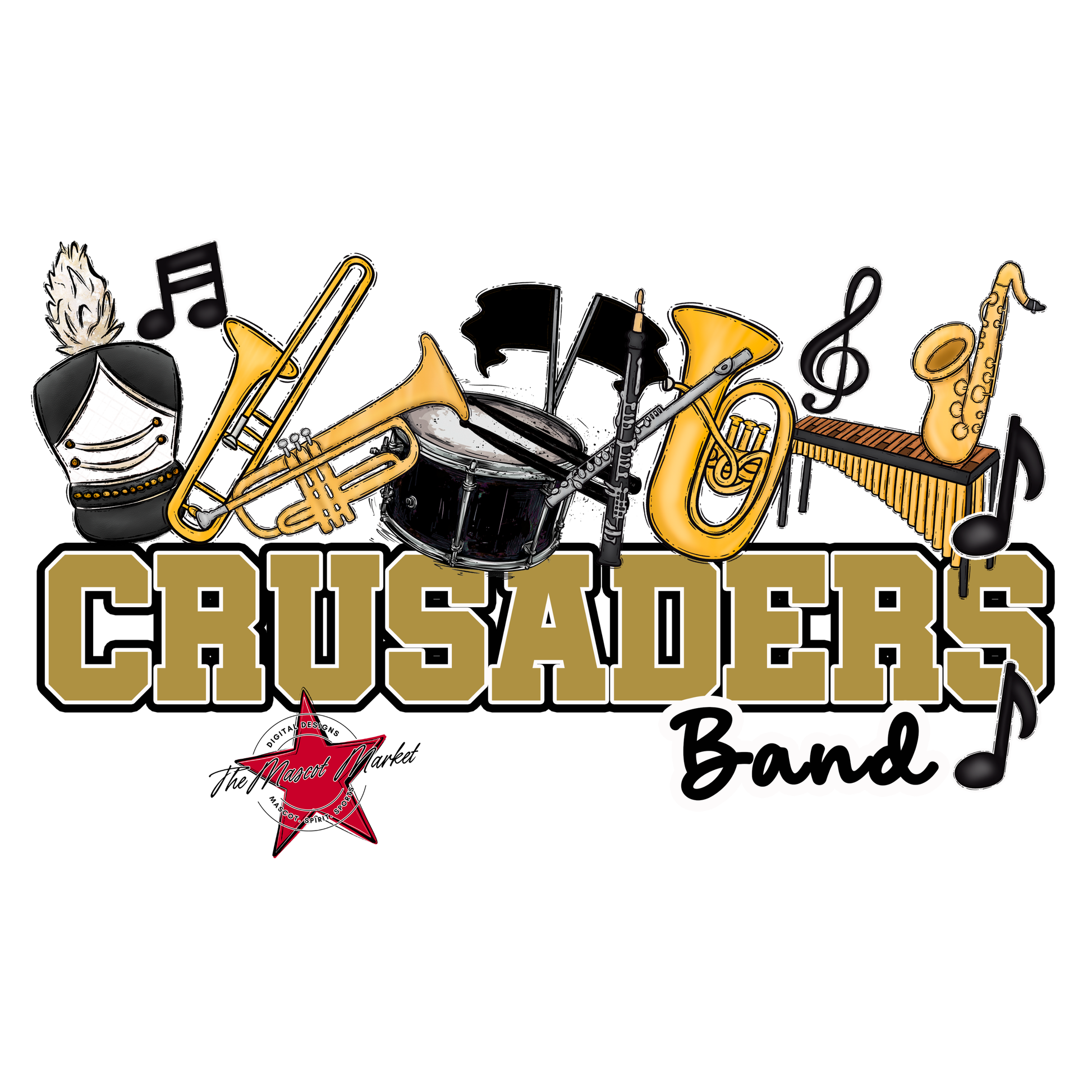 Crusaders Varsity Band-Gold
