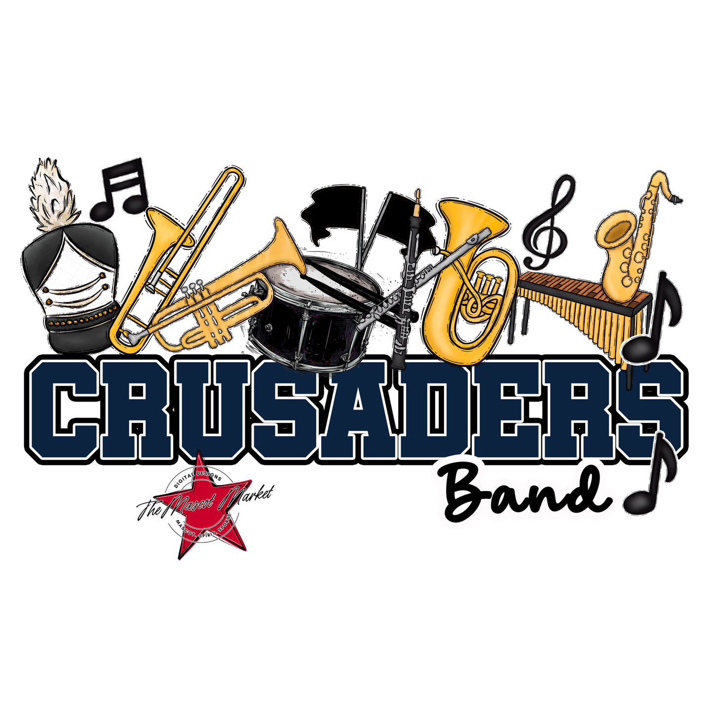 Crusaders Varsity Band-Navy