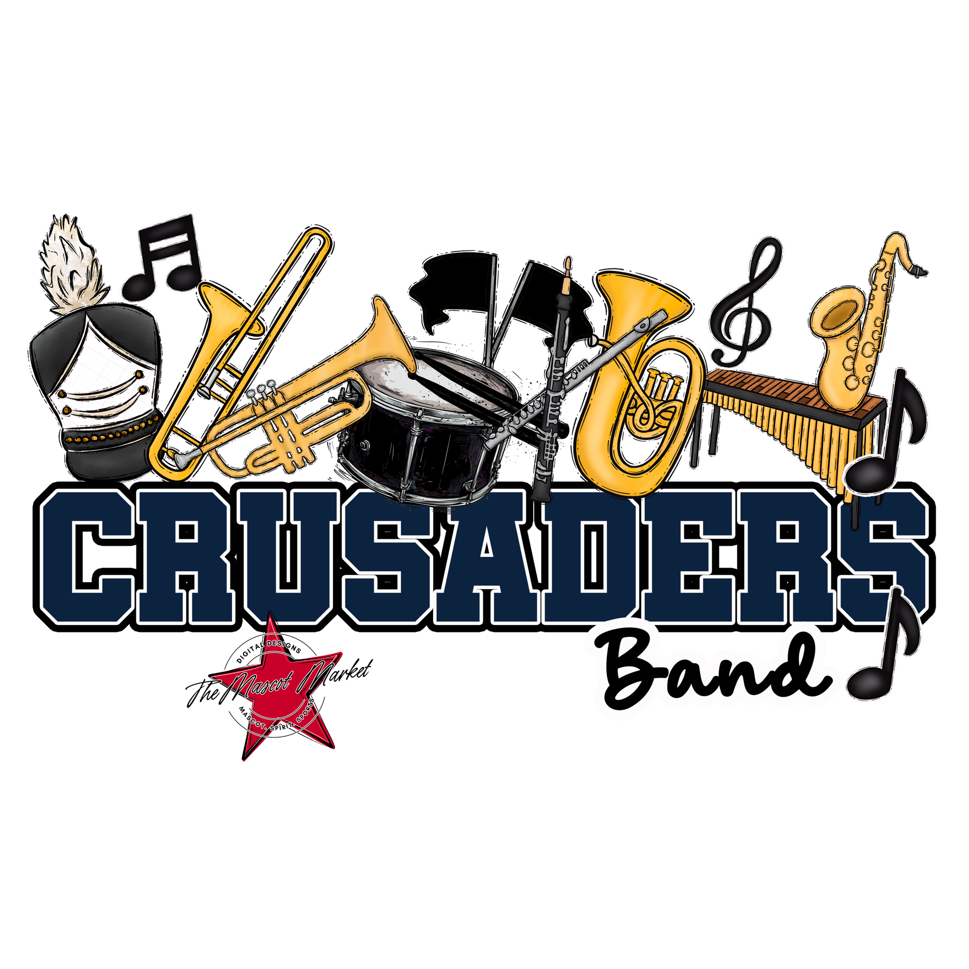 Crusaders Varsity Band-Navy