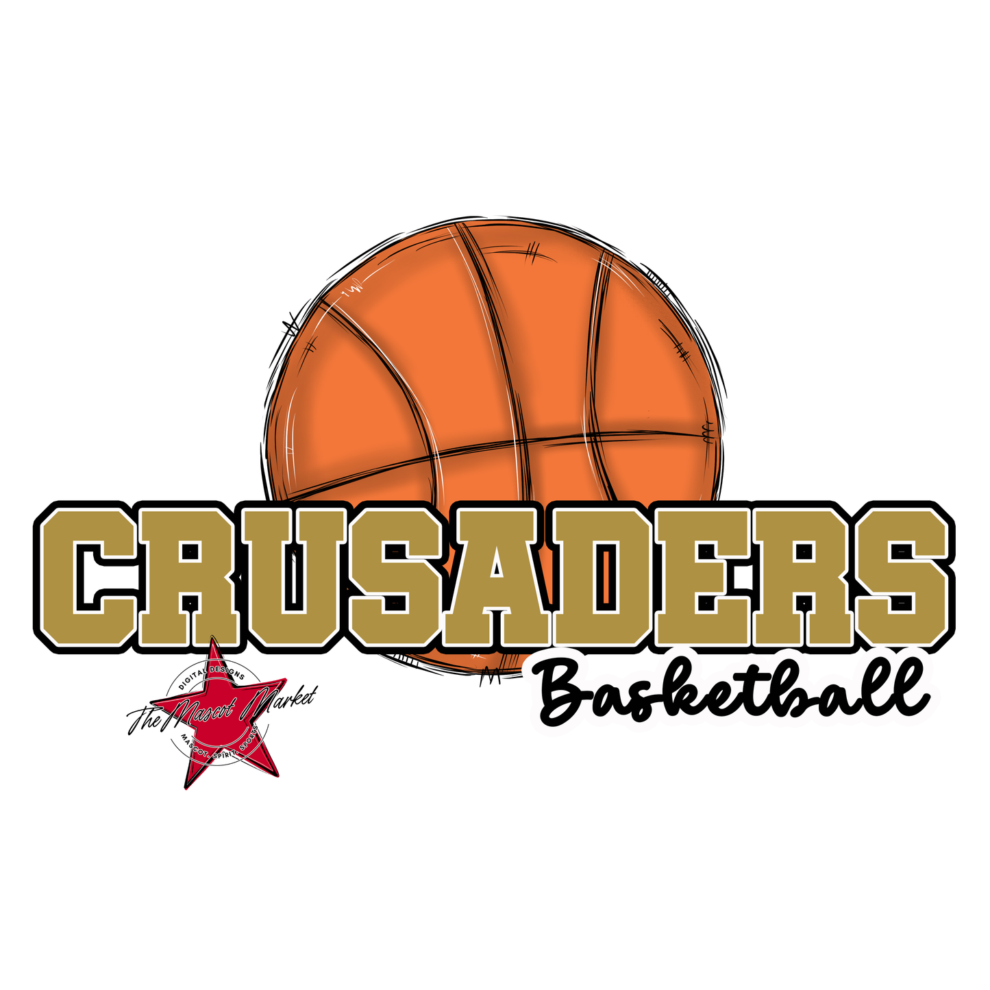Crusaders Varsity Basketball-Gold