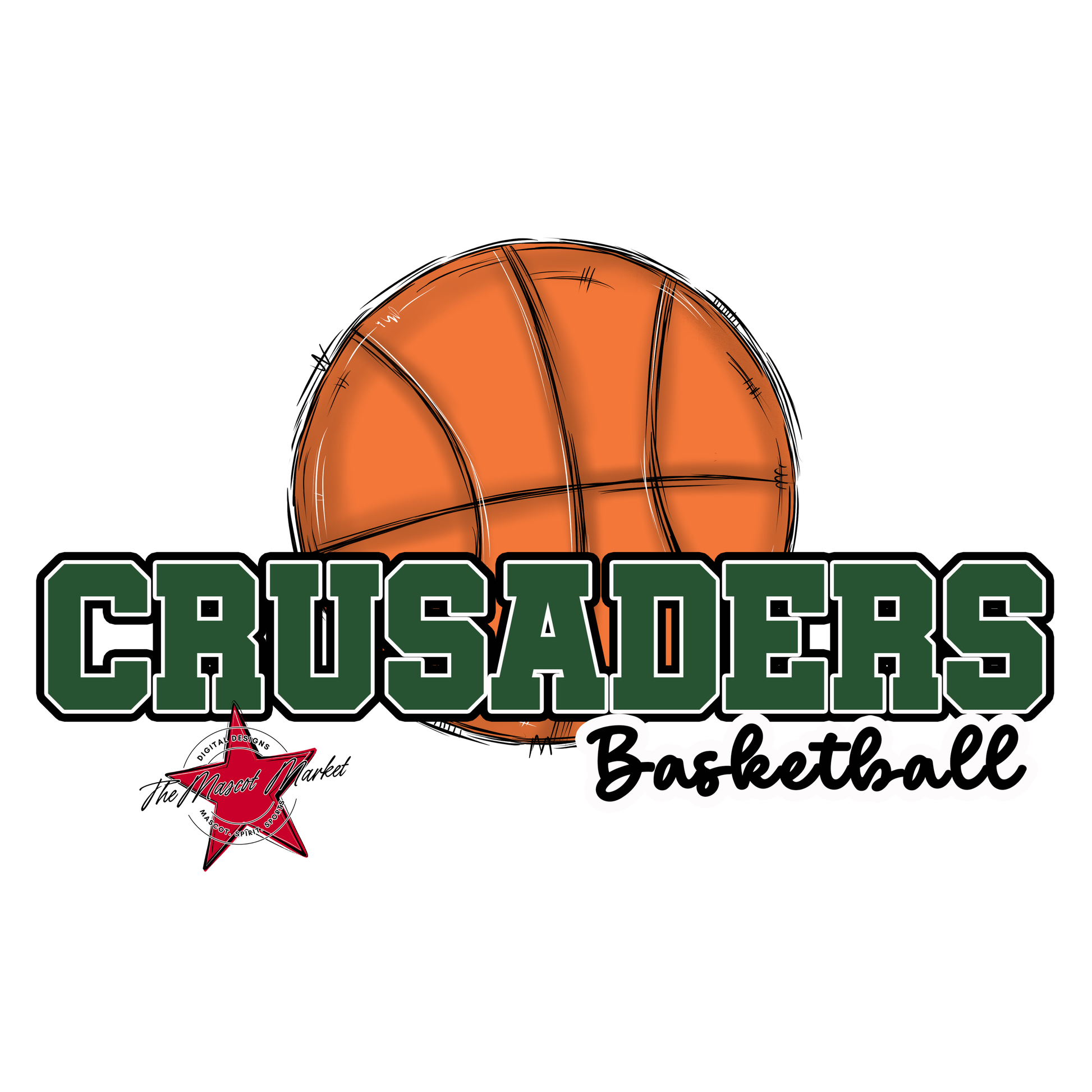 Crusaders Varsity Basketball-Green