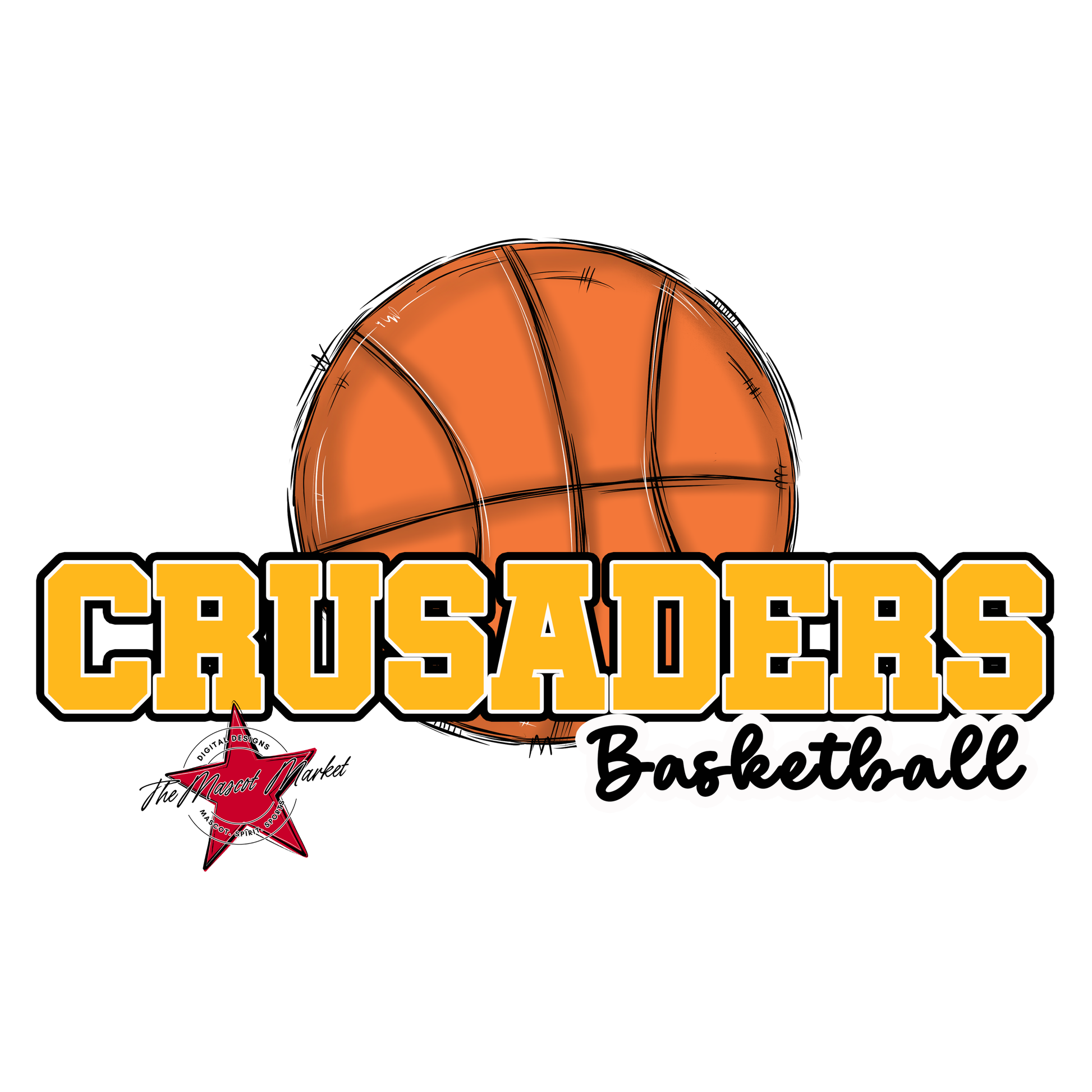 Crusaders Varsity Basketball-Yellow
