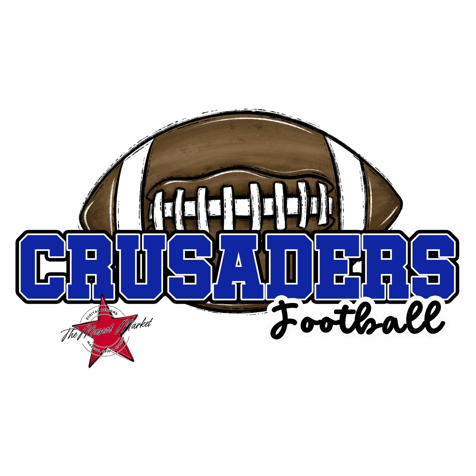 Crusaders Varsity Football-Royal Blue