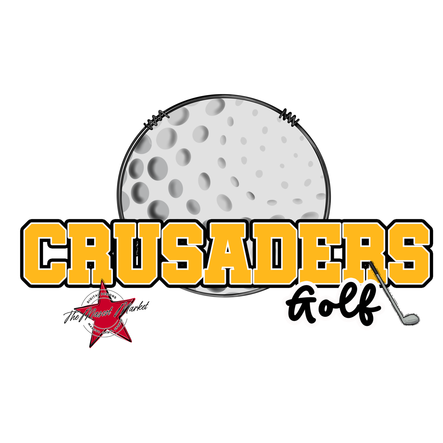 Crusaders Varsity Golf-Yellow