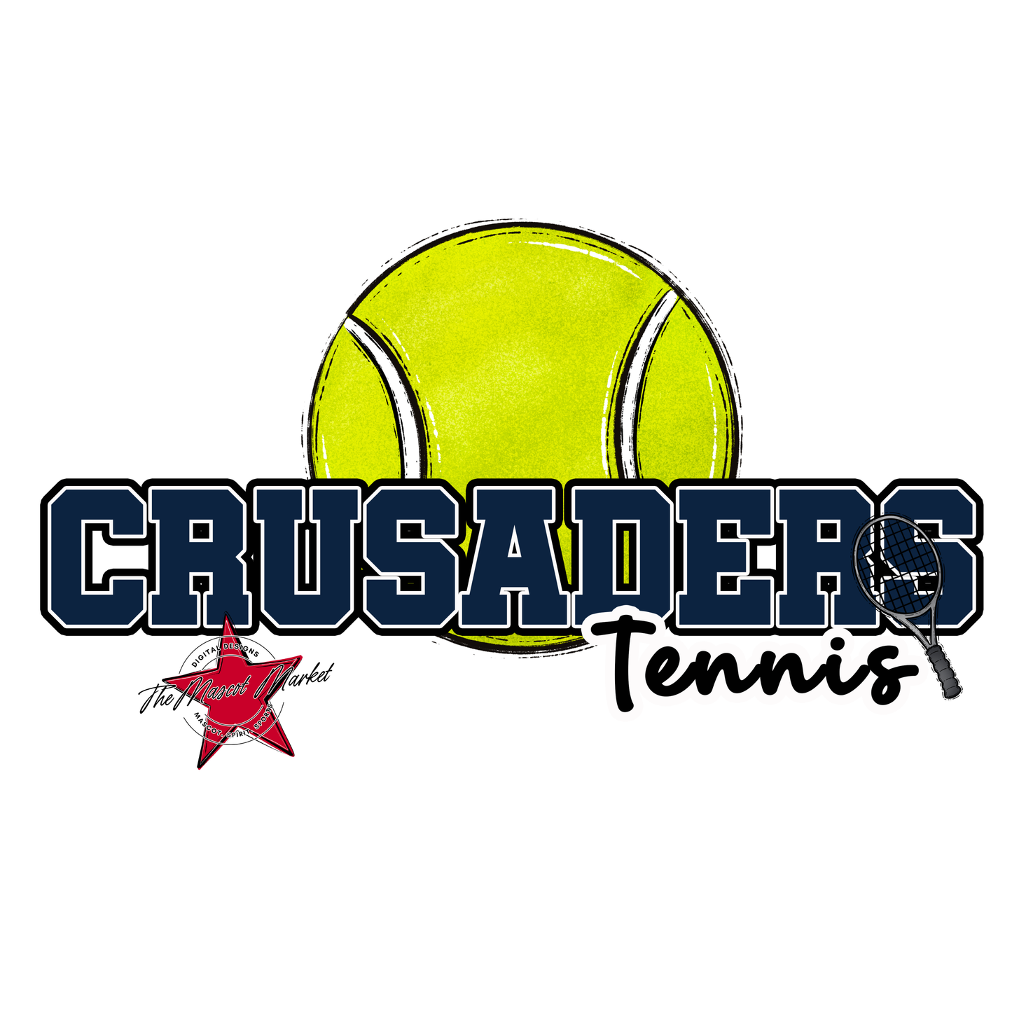 Crusaders Varsity Tennis-Navy
