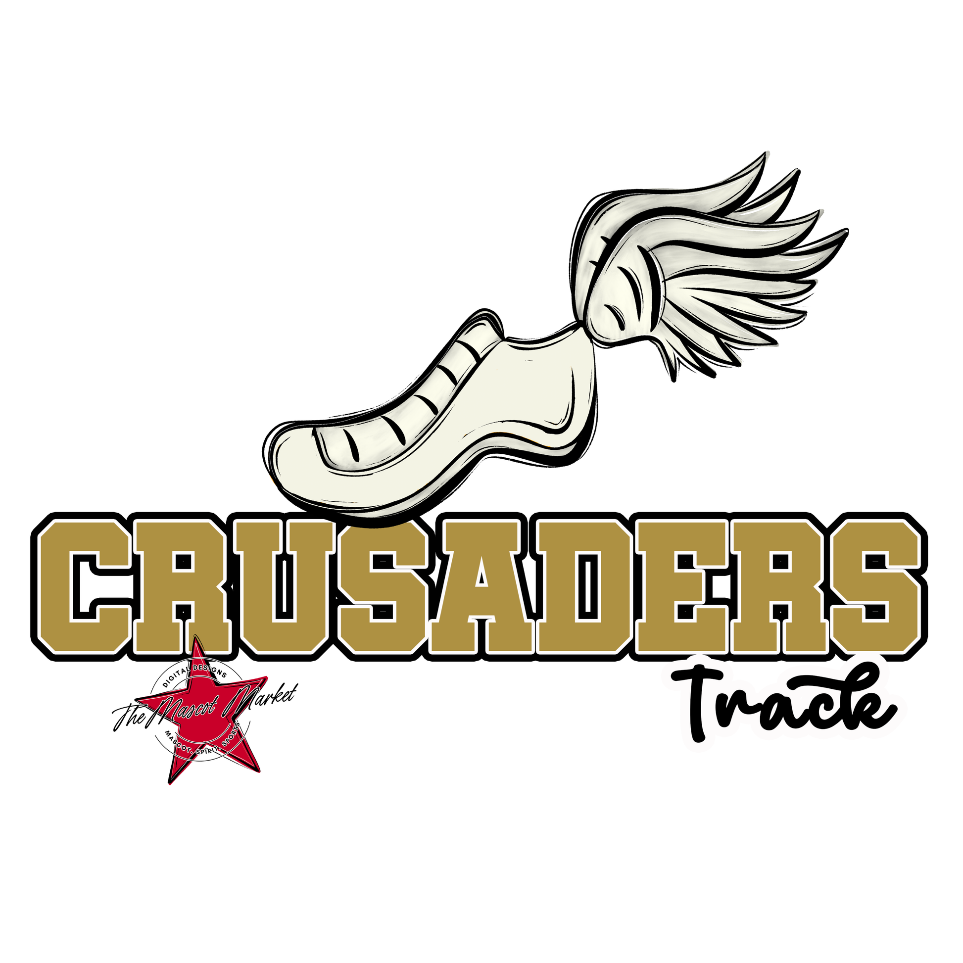 Crusaders Varsity Track-Gold