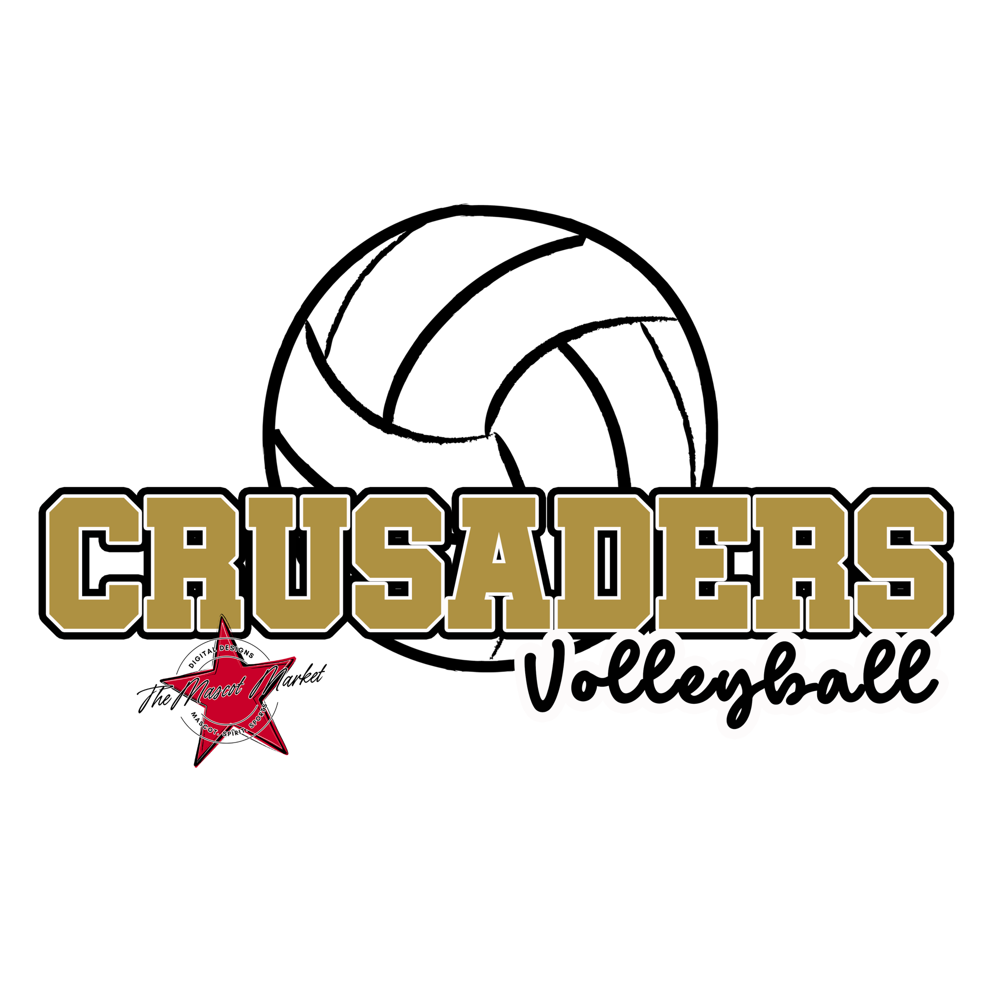 Crusaders Varsity Volleyball-Gold