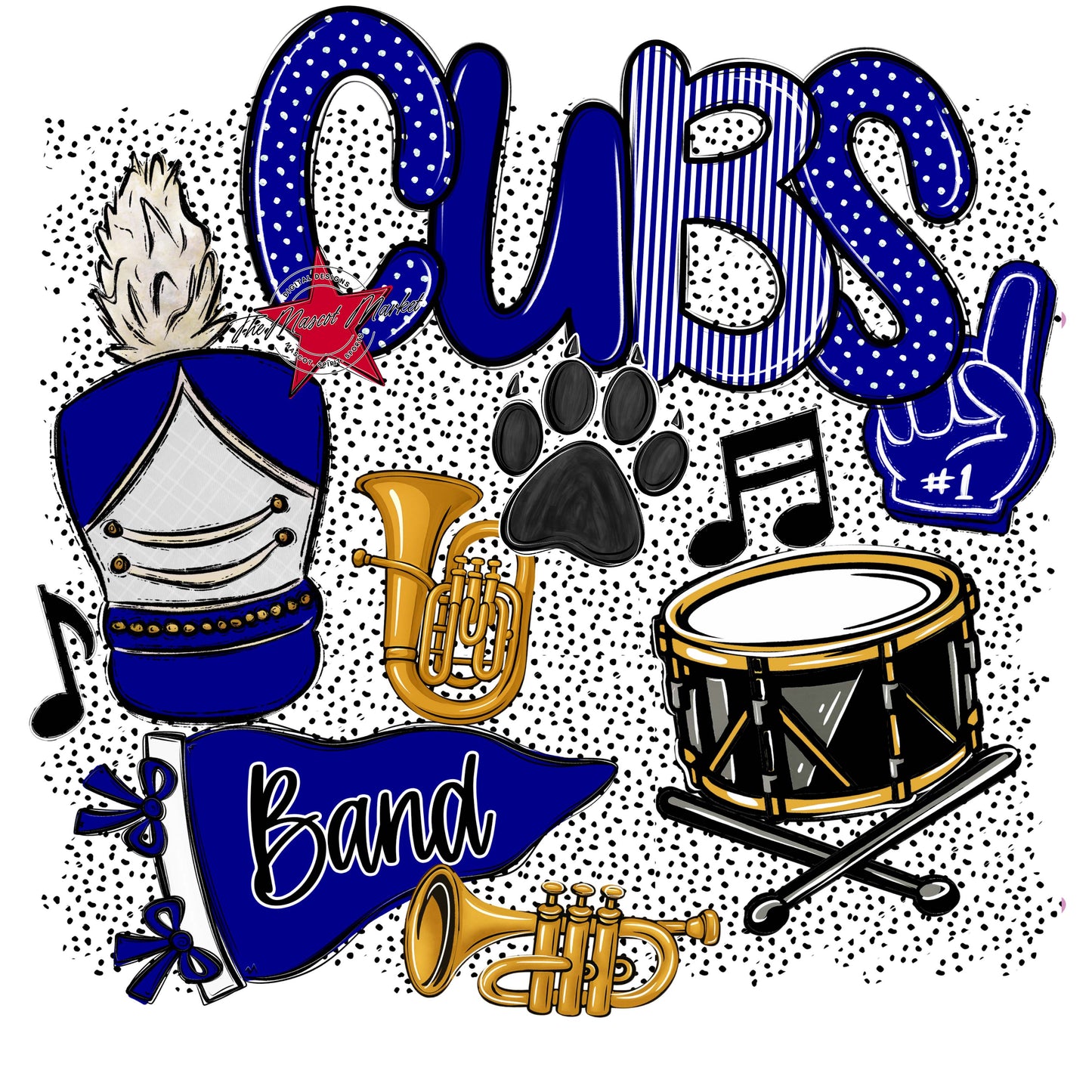 Cubs Band Spirit-Blue