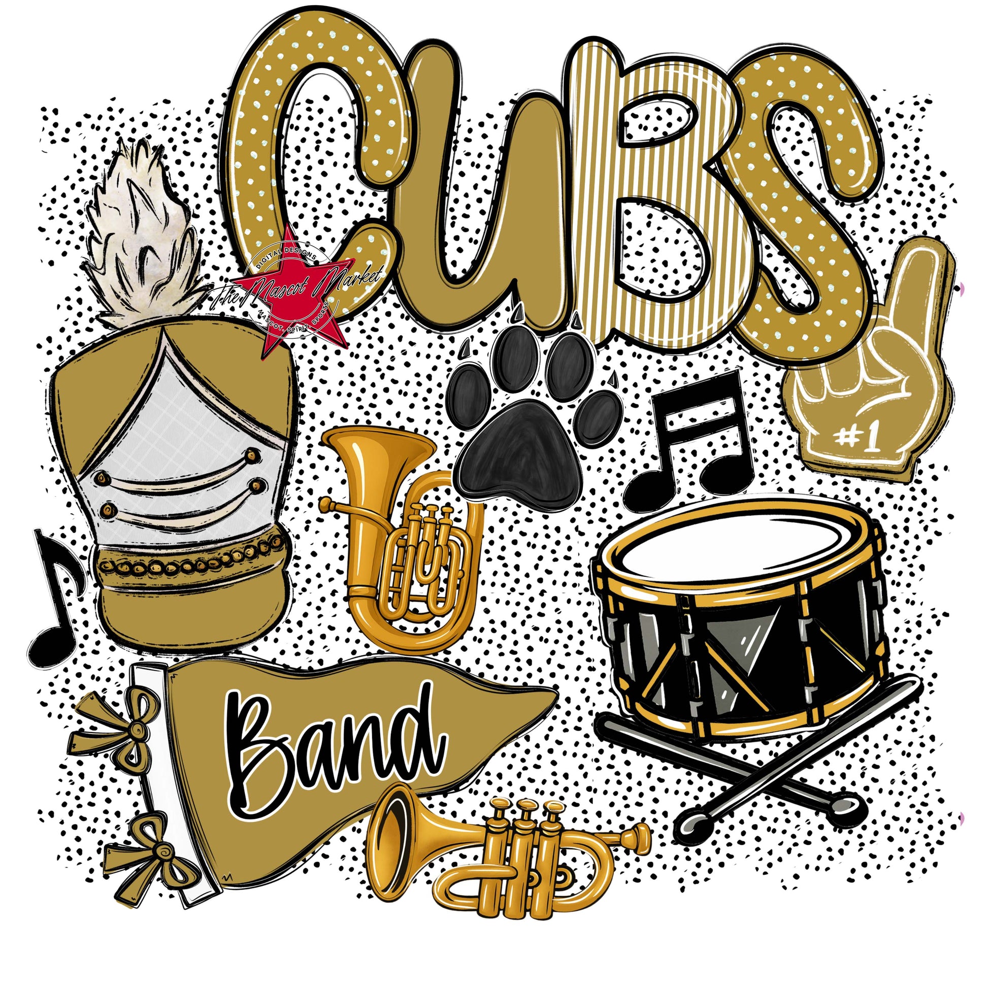 Cubs Band Spirit-Gold