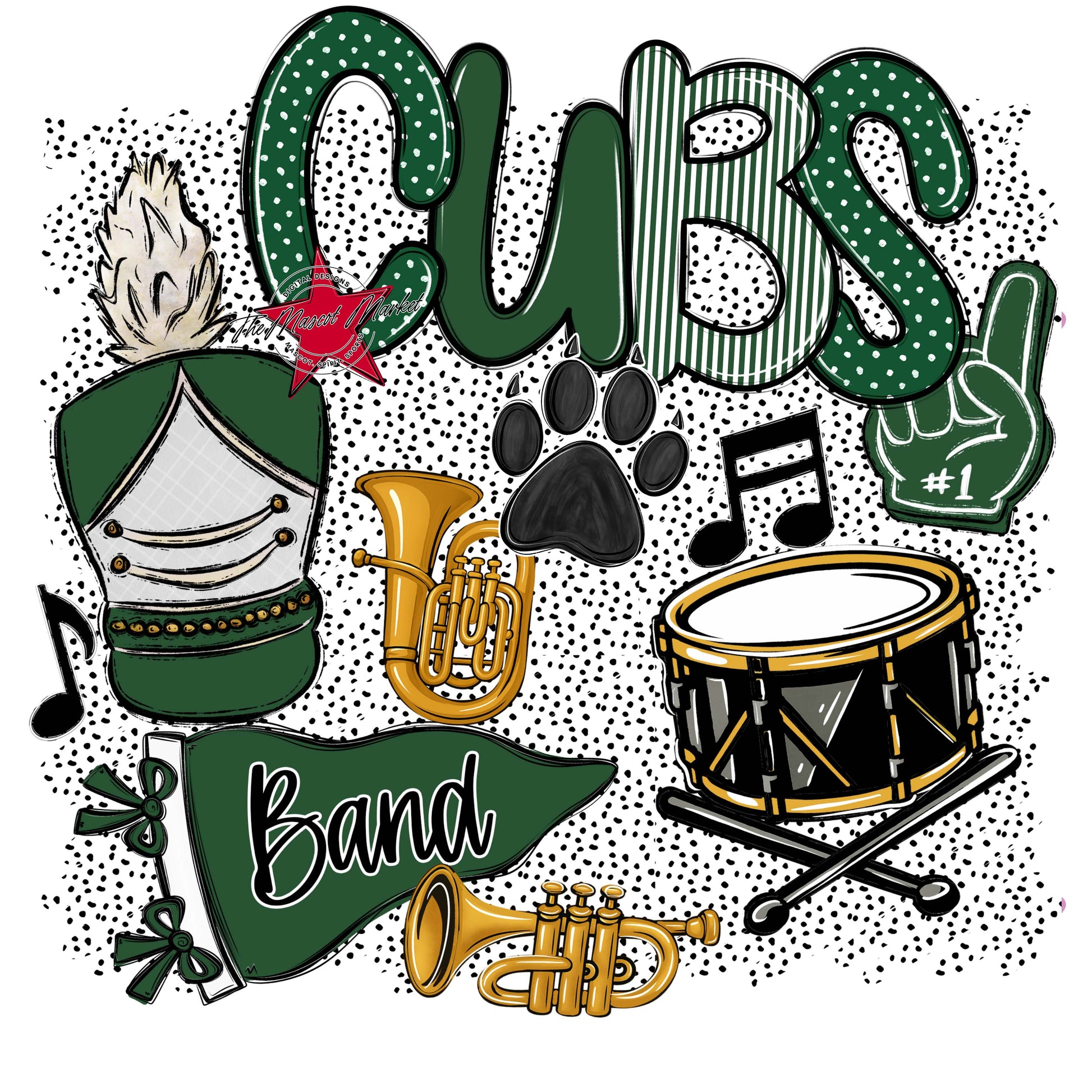 Cubs Band Spirit-Green