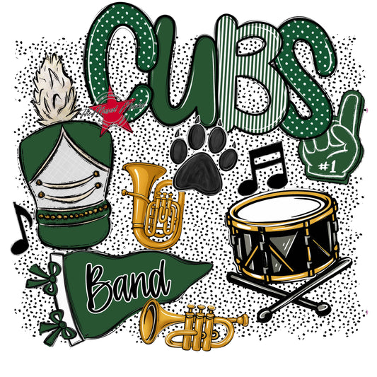 Cubs Band Spirit-Green