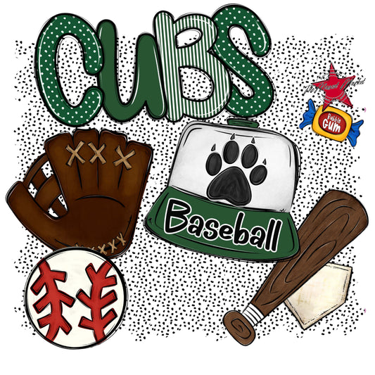 Cubs Baseball Spirit-Green