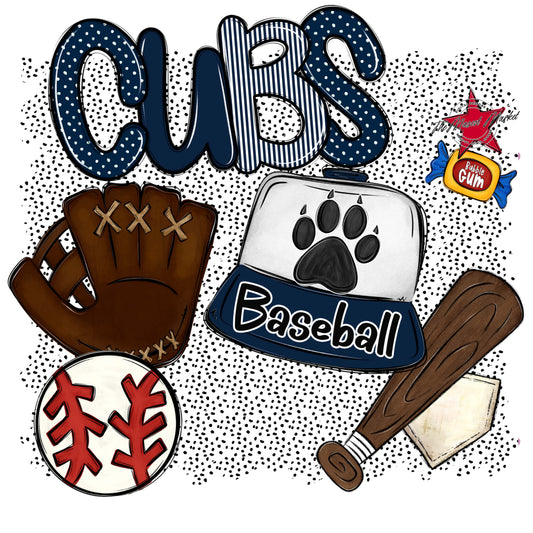Cubs Baseball Spirit-Navy