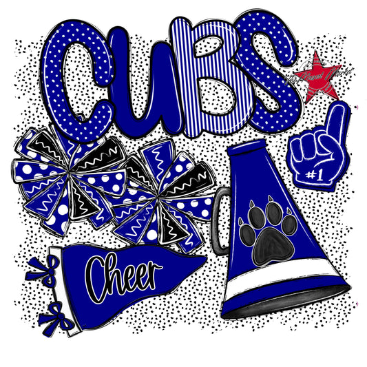 Cubs Cheer Spirit-Blue
