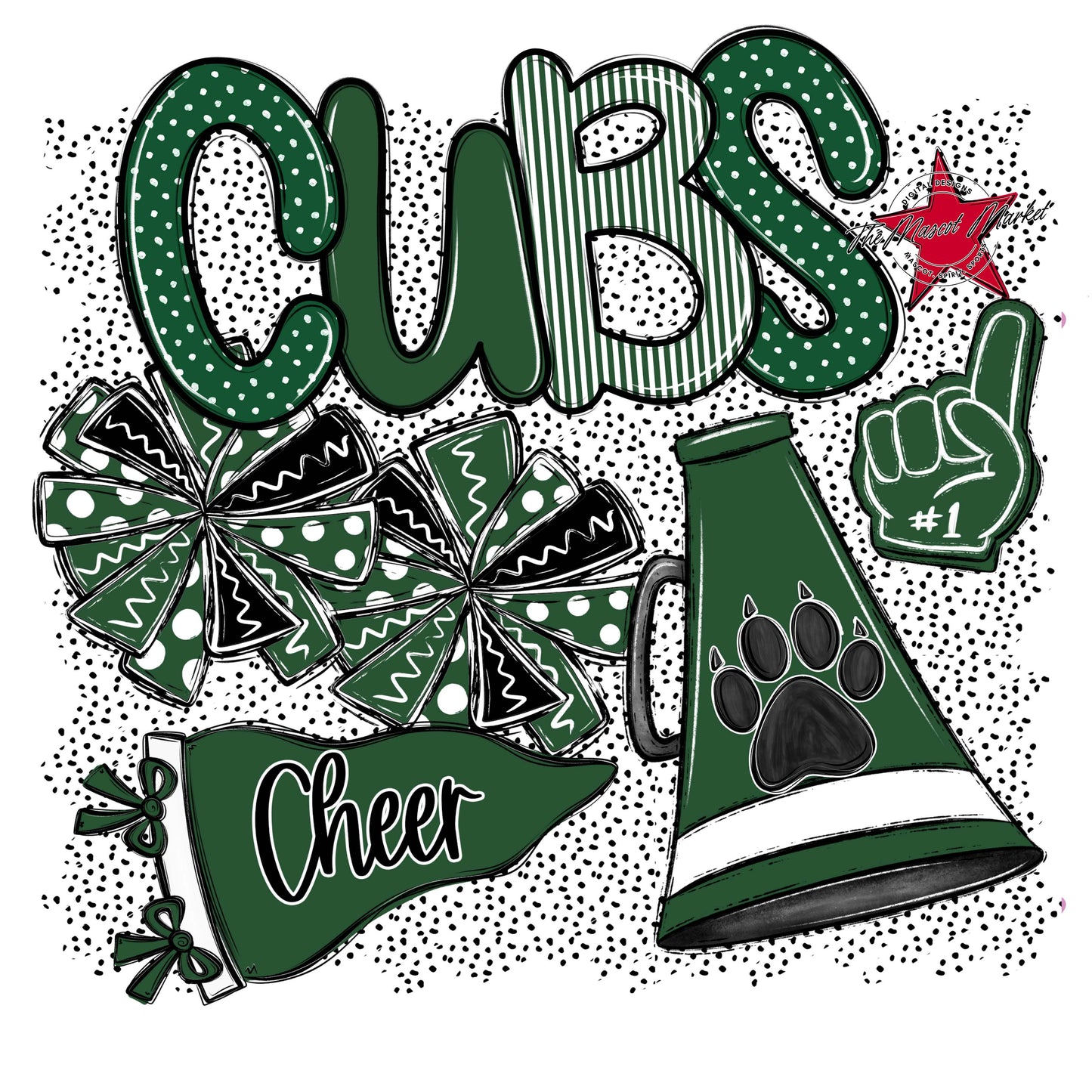 Cubs Cheer Spirit-Green