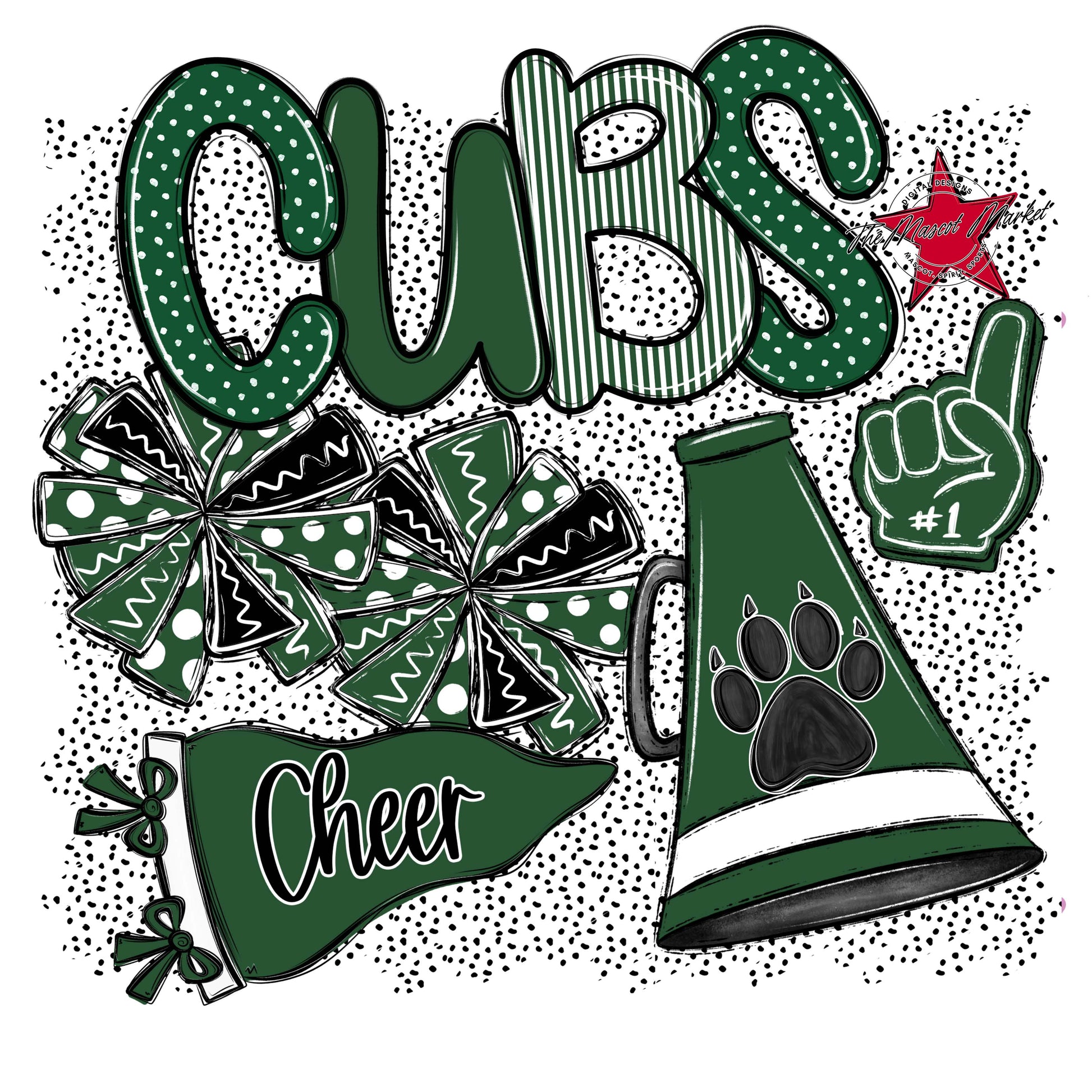 Cubs Cheer Spirit-Green