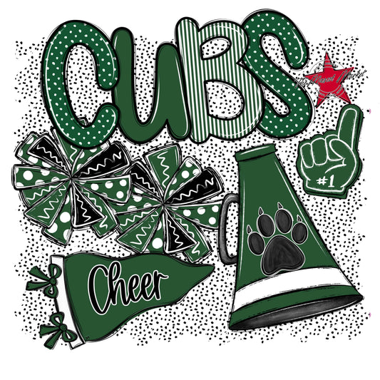 Cubs Cheer Spirit-Green