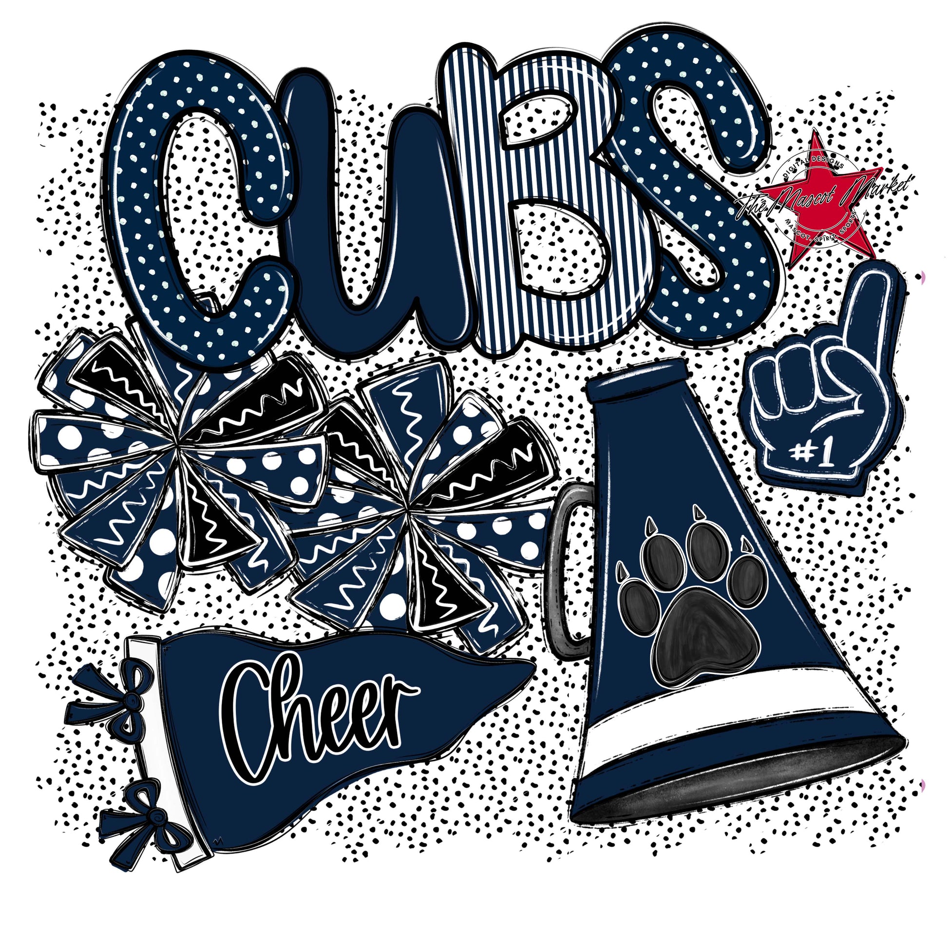 Cubs Cheer Spirit-Navy