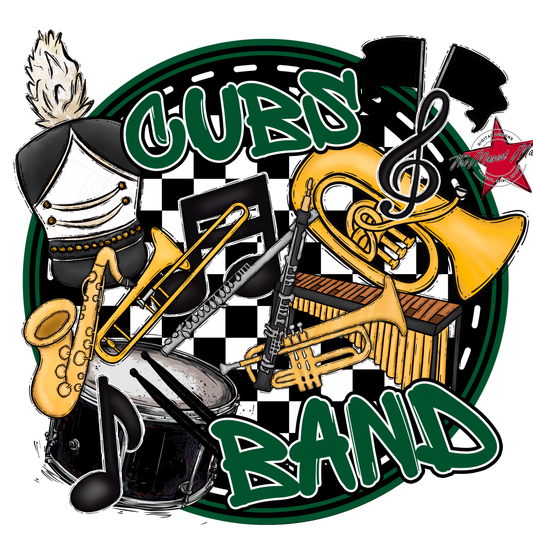 Cubs Circle Band Design-Green