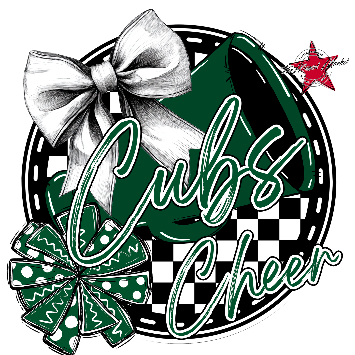 Cubs Circle Cheer Design-Green