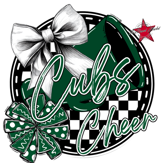 Cubs Circle Cheer Design-Green