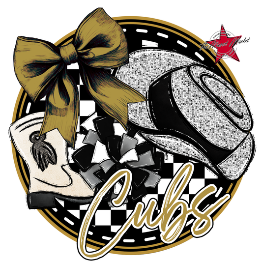 Cubs Circle Drillteam Design-Gold