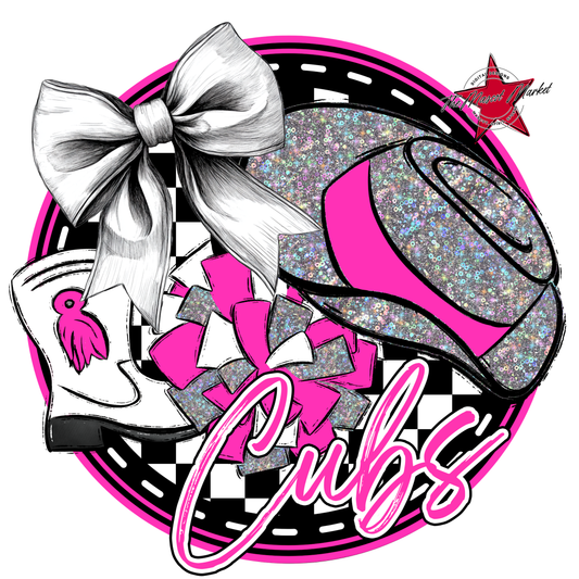 Cubs Circle Drillteam Design-Pink