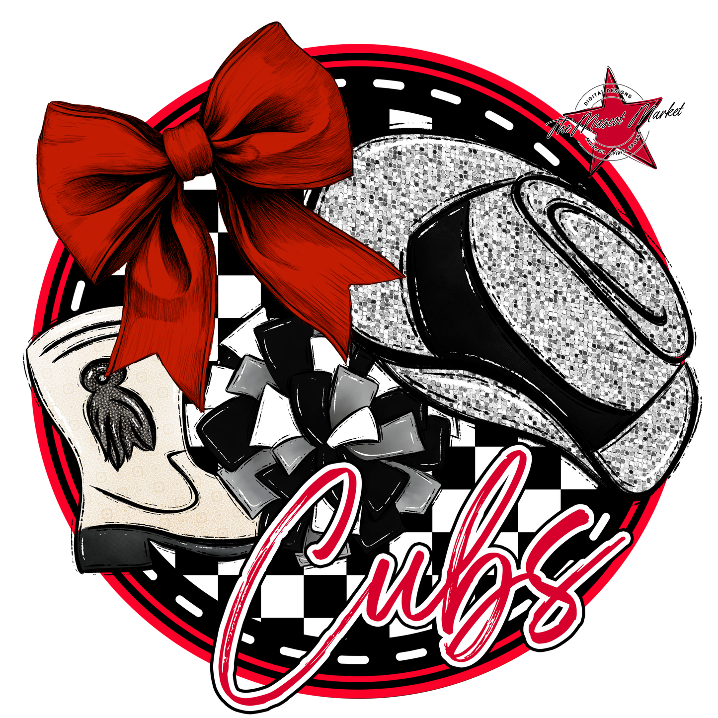 Cubs Circle Drillteam Design-Red