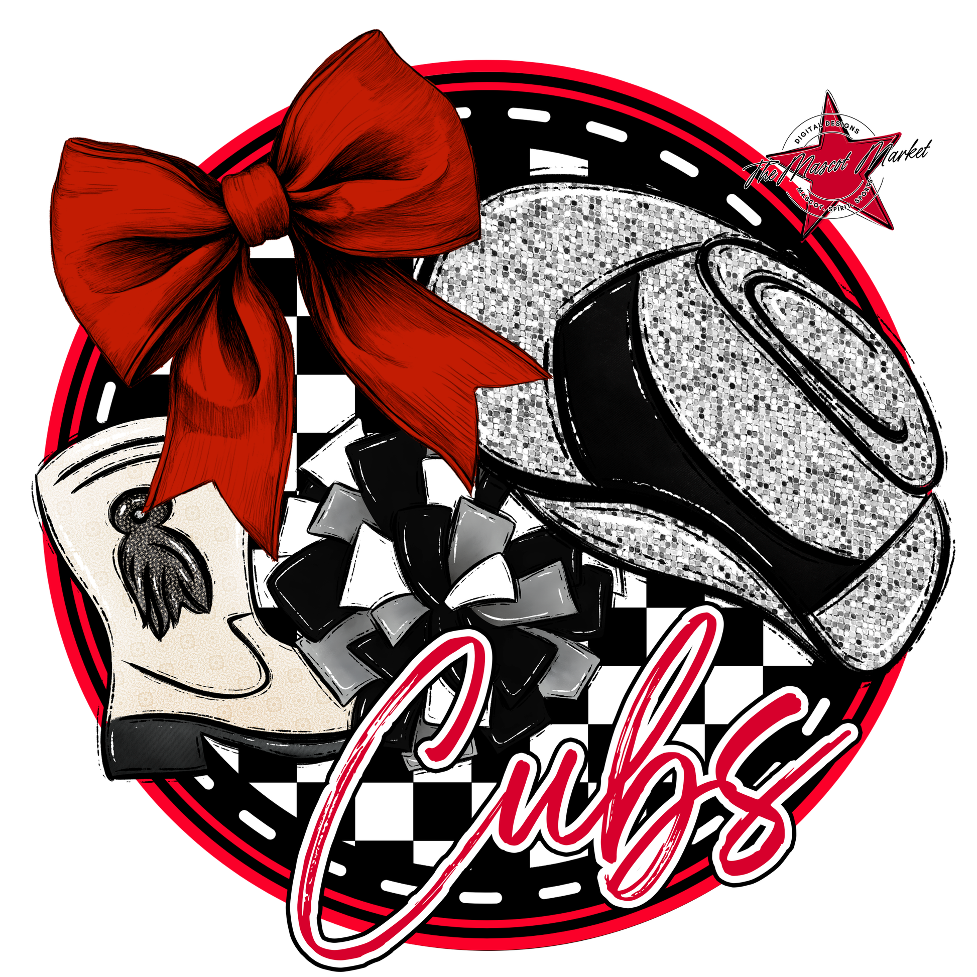 Cubs Circle Drillteam Design-Red