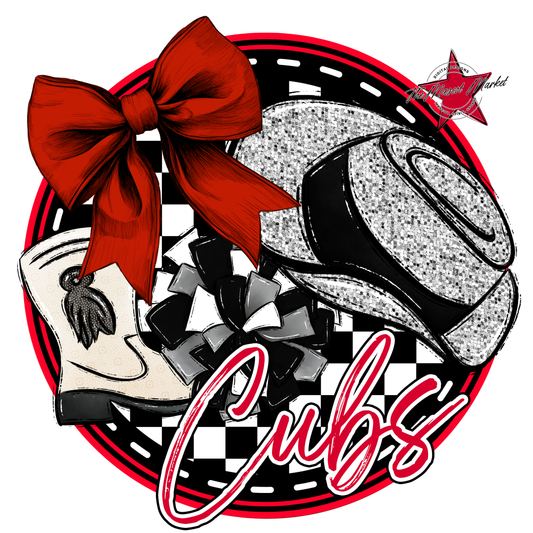 Cubs Circle Drillteam Design-Red