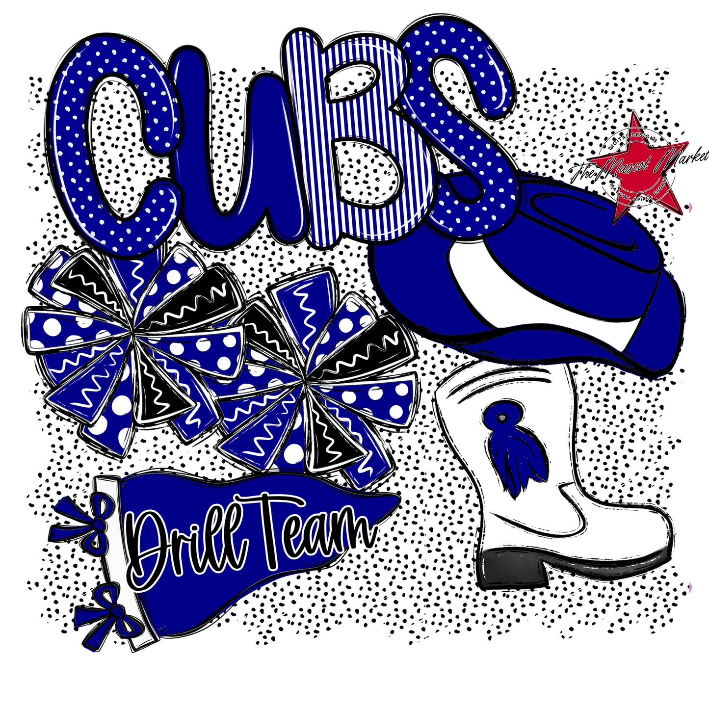 Cubs Drillteam Spirit-Blue