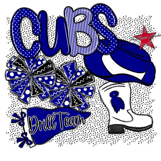 Cubs Drillteam Spirit-Blue