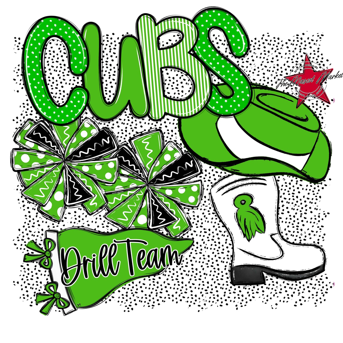 Cubs Drillteam Spirit-Bright Green