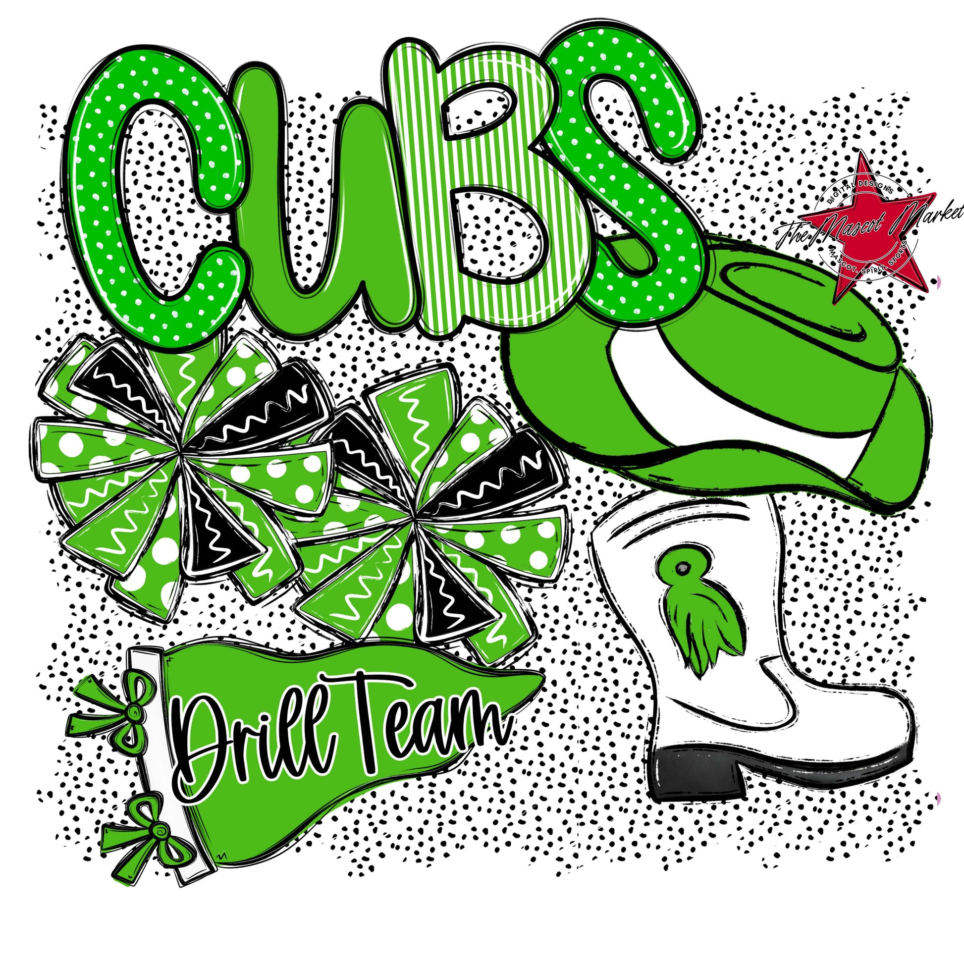 Cubs Drillteam Spirit-Bright Green