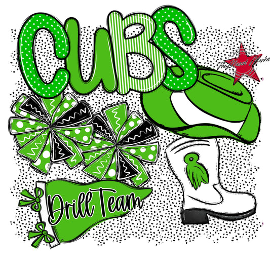 Cubs Drillteam Spirit-Bright Green