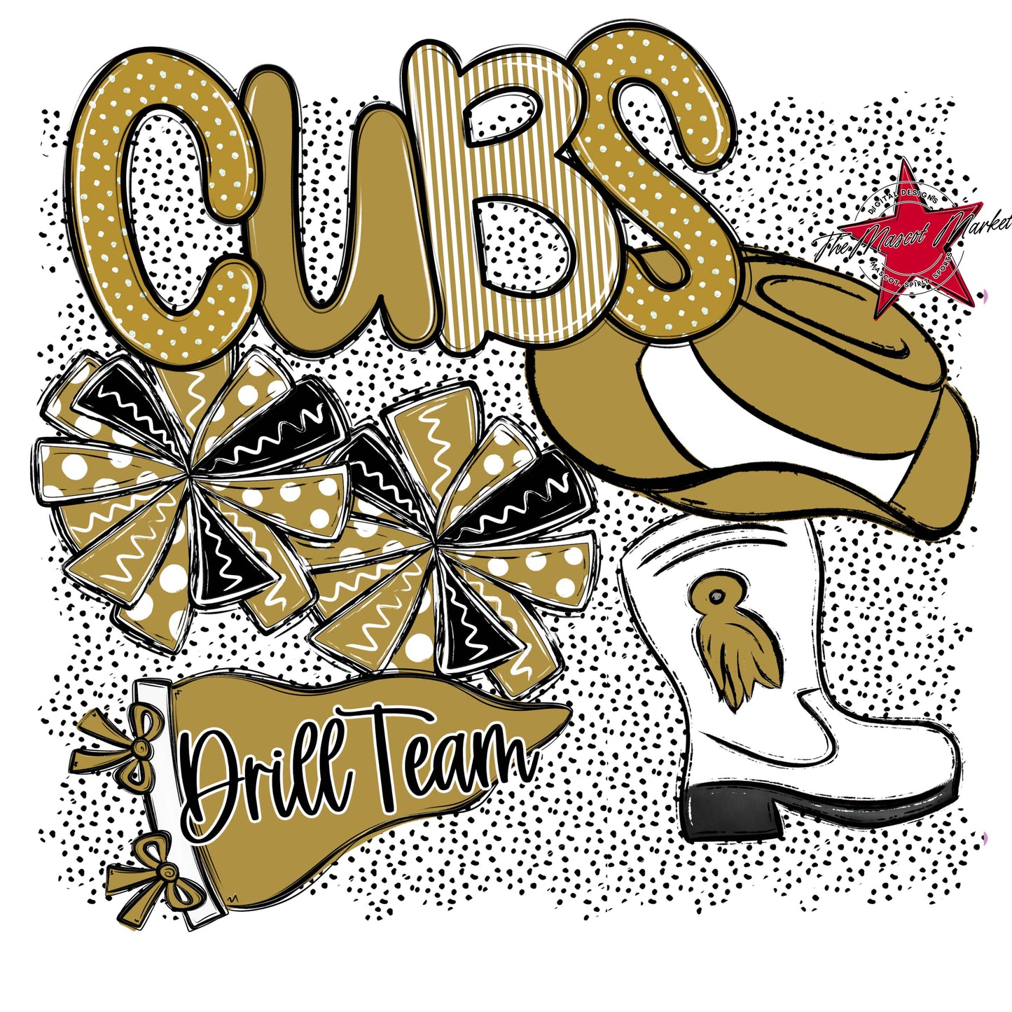 Cubs Drillteam Spirit-Gold